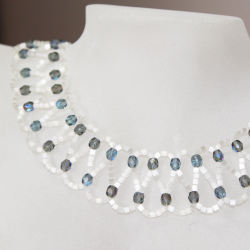 Necklace - Dentelle Runa - Necklace - Laiton argenté